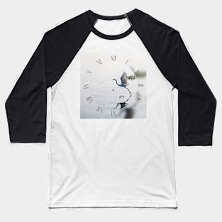 Great Egret bird starting to fly from lake Baseball T-Shirt